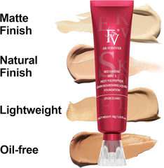 FV Waterproof Foundation Long-Lasting Oil-Control Liquid Makeup for Oily & Normal Skin