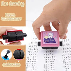 Math Roller Stamp Set: Interactive Teaching Tool for Preschool, Kindergarten and Homeschool Math Practice