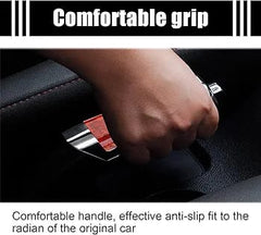 3NH Universal Car Handbrake Cover Anti-Slip Parking Handbrake Decorative Cap with Peach Pattern Red Design