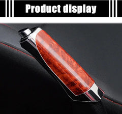 3NH Universal Car Handbrake Cover Anti-Slip Parking Handbrake Decorative Cap with Peach Pattern Red Design
