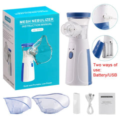 Portable Handheld Microgrid Nebulizer, Household Nebulizer For Adults, USB Medical Silent Mesh Nebulizer