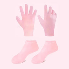 1 Silicone Socks & Gloves Set for Dry, Cracked Skin