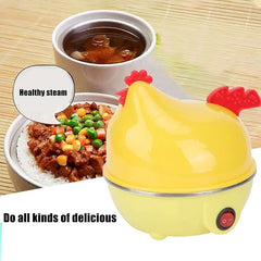 Electric Egg Cooker,  Egg Chicken Shape Rapid Egg Cooker with Auto Shut Off Feature for Eggs Vegetable Sandwiches