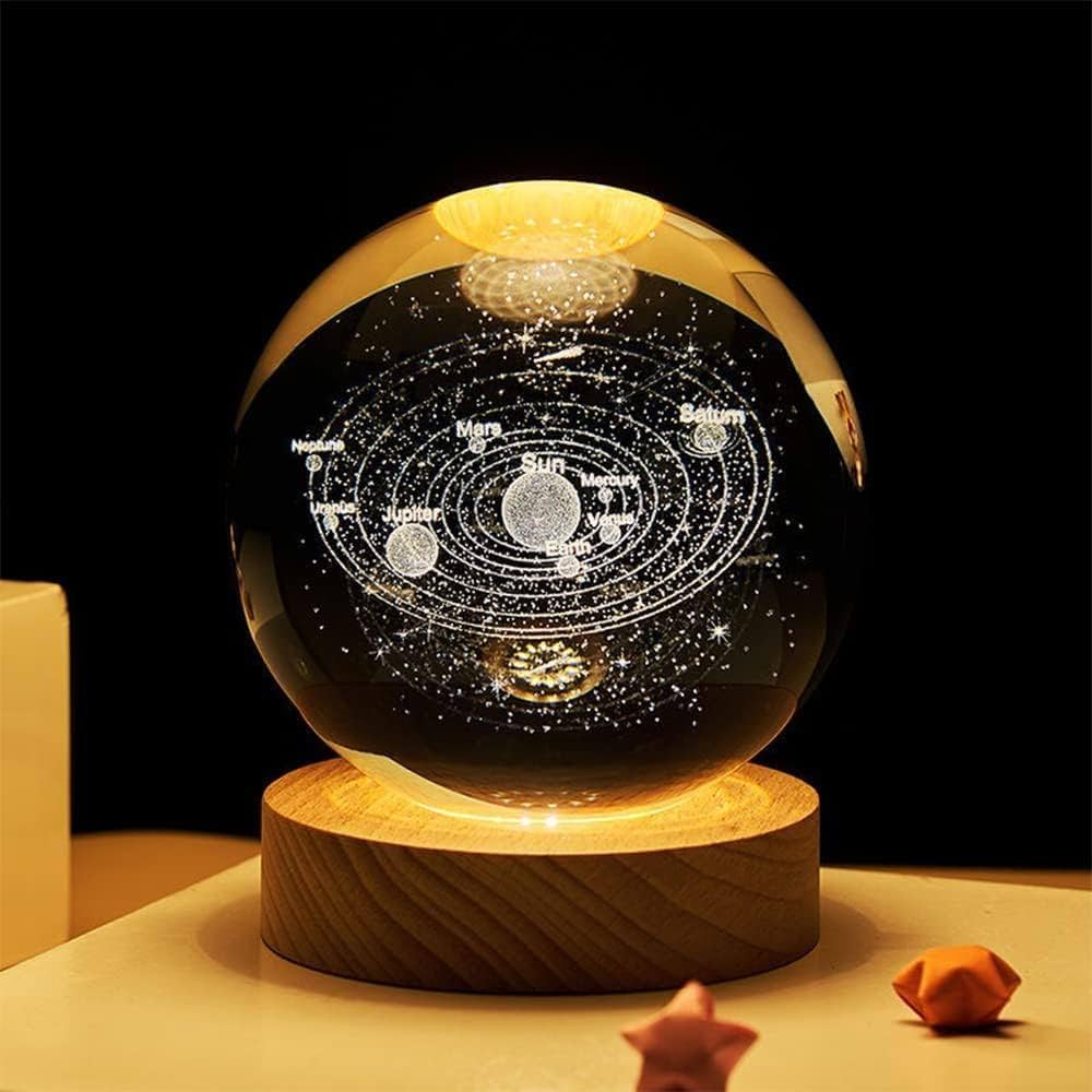 Crystal Glass Ball Lamp