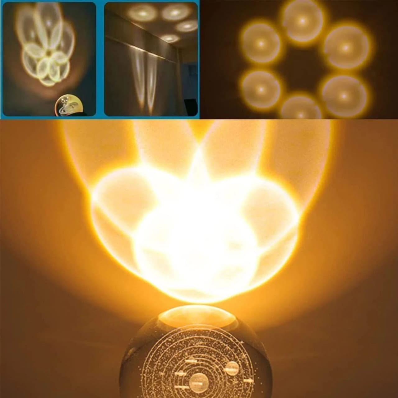 Crystal Glass Ball Lamp