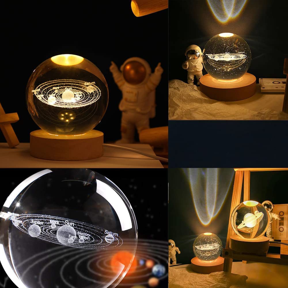 Crystal Glass Ball Lamp