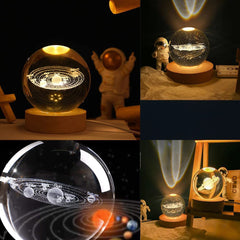 Crystal Glass Ball Lamp