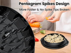 Chicken Shredder Tool Twist Large - 10'' Pro Meat Shredders for Chicken Breast,Visible Kitchen Gadgets Grinder Machine with Brush, Strong Anti-Slip Strip,Ergonomic Handle,BPA Free (Black)