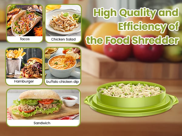 Chicken Shredder Tool Twist Large - 10'' Pro Meat Shredders for Chicken Breast,Visible Kitchen Gadgets Grinder Machine with Brush, Strong Anti-Slip Strip,Ergonomic Handle,BPA Free (Black)