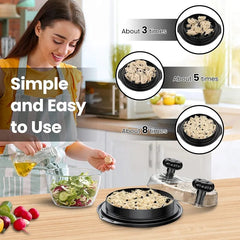 Chicken Shredder Tool Twist Large - 10'' Pro Meat Shredders for Chicken Breast,Visible Kitchen Gadgets Grinder Machine with Brush, Strong Anti-Slip Strip,Ergonomic Handle,BPA Free (Black)