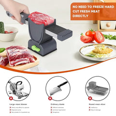 Fresh Meat SlicerQuick,Slice Meat Cutter,Fresh Meat Slicer for Fresh Beef, Lamb, Chicken and Fish. Slicing, Cutting, Dicing. Home Outdoor Portable