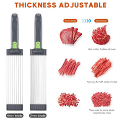Fresh Meat SlicerQuick,Slice Meat Cutter,Fresh Meat Slicer for Fresh Beef, Lamb, Chicken and Fish. Slicing, Cutting, Dicing. Home Outdoor Portable