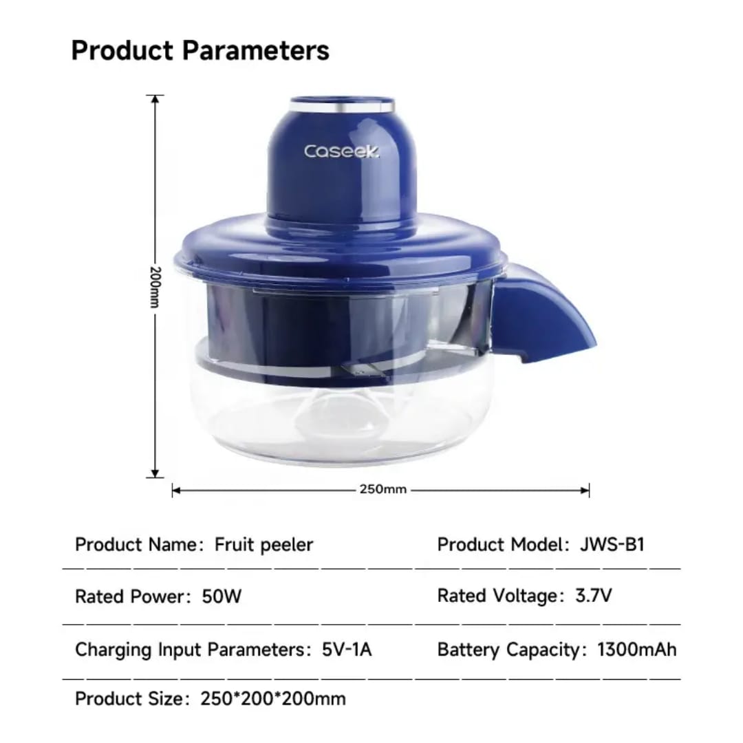 Automatic Fruit & Vegetable Peeler | Electric Garlic, Plum & Potato Peeling Machine | Rechargeable USB Kitchen Appliance