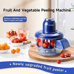 Automatic Fruit & Vegetable Peeler | Electric Garlic, Plum & Potato Peeling Machine | Rechargeable USB Kitchen Appliance