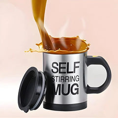Self Stirring Coffee Mug Electric Magnetic Stirring Coffee Mug (380 ml) stainless steel travel mug automatic mixing of coffee, chocolate, milk, tea, and more electric magnetic stirring technology.