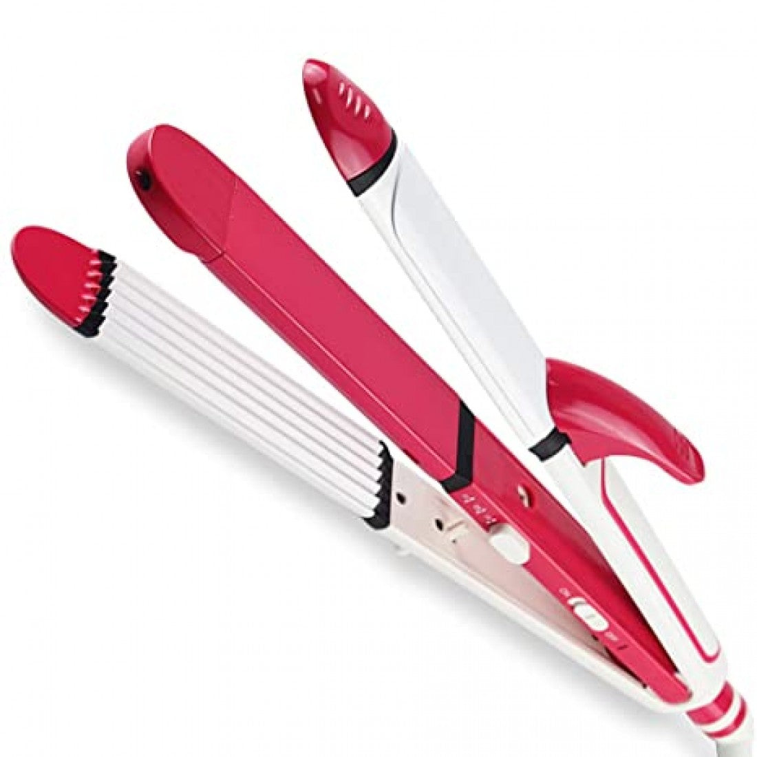 3 in 1 Hair Straightener, Curler & Crimper | Salon Finish